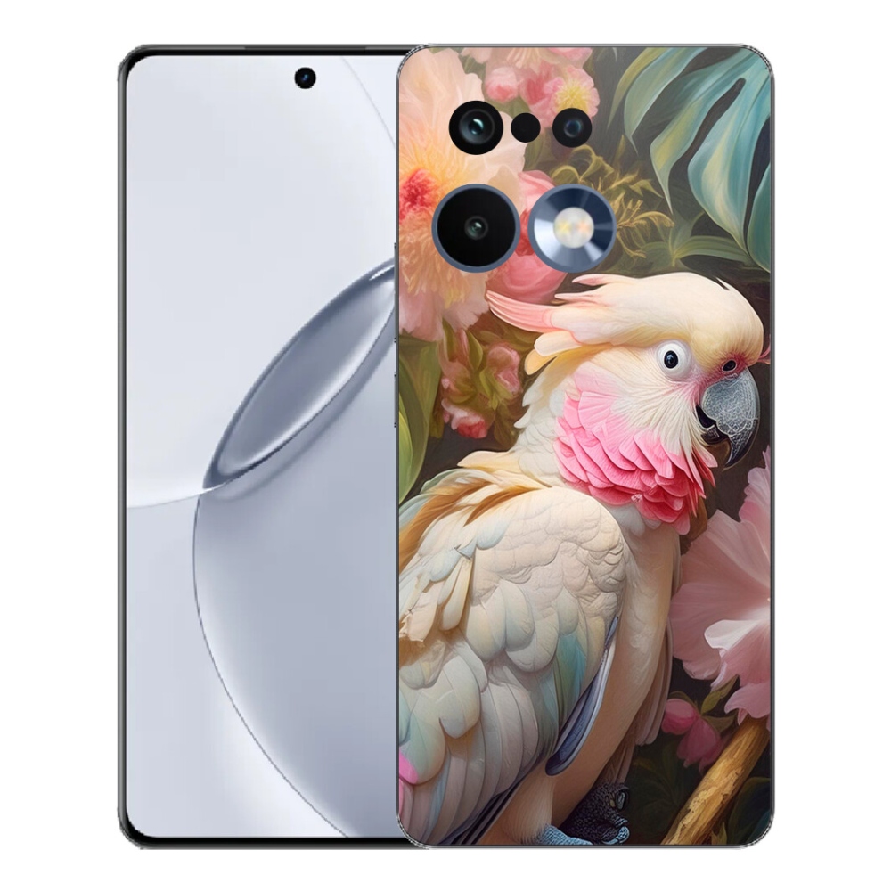 Gélový kryt mmCase na Realme 16 Pro+ - papagáj kakadu ružový 2