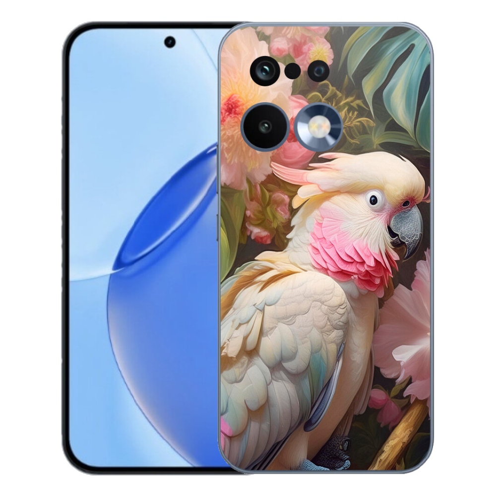 Gélový kryt mmCase na Realme 16 Pro - papagáj kakadu ružový 2