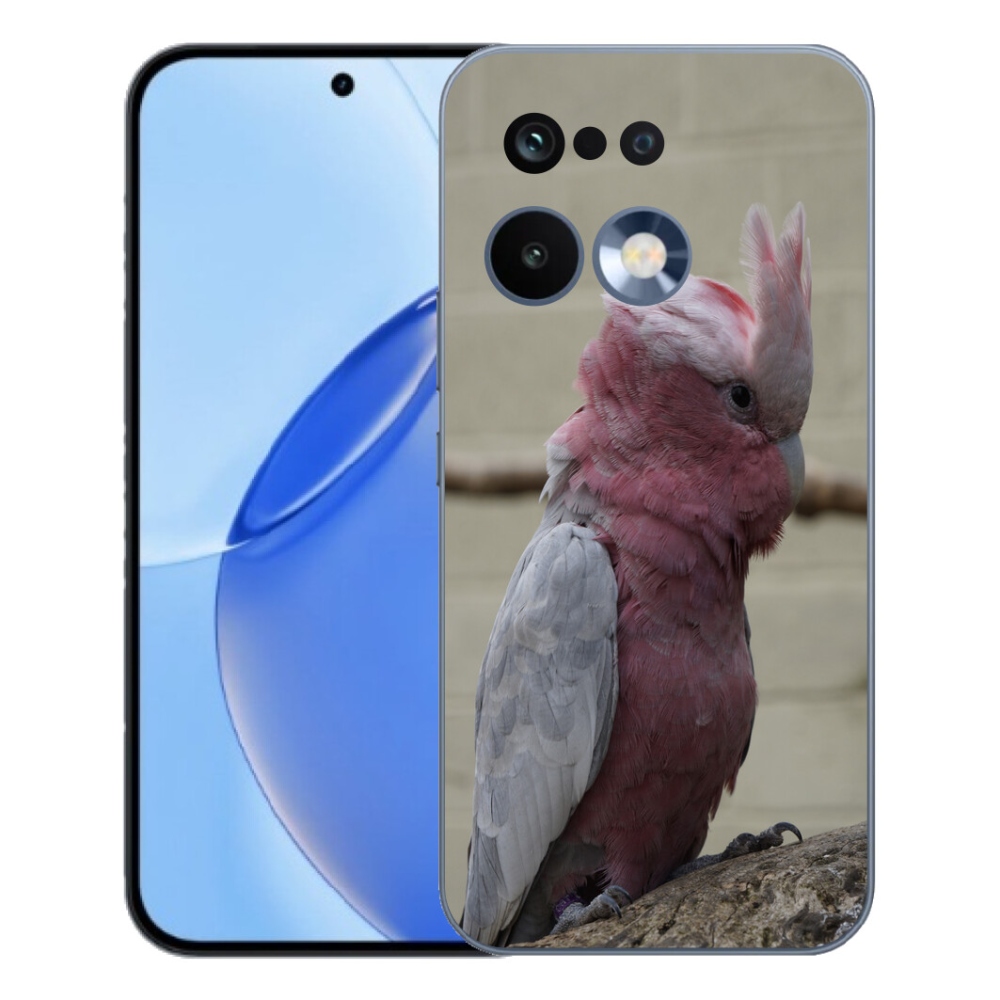 Gélový kryt mmCase na Realme 16 Pro - papagáj kakadu ružový