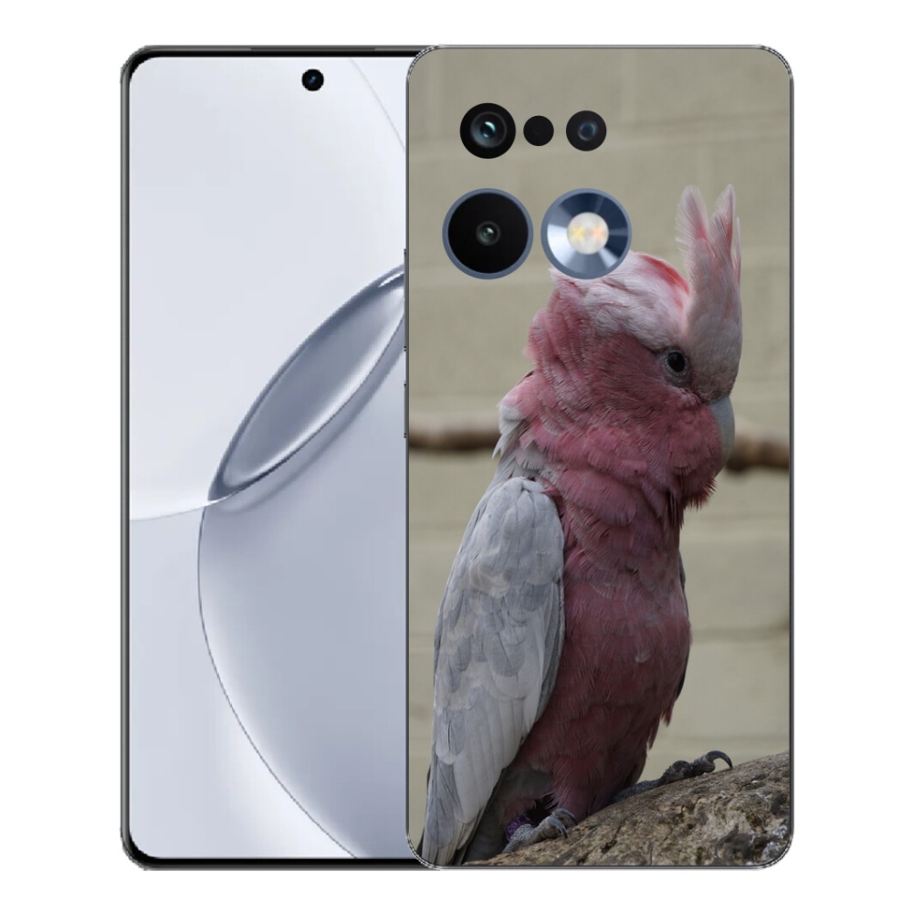 Gélový kryt mmCase na Realme 16 Pro+ - papagáj kakadu ružový