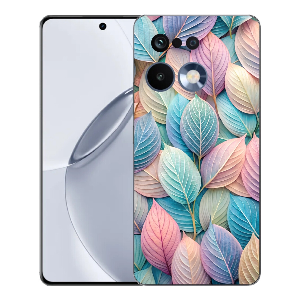 Gélový kryt mmCase na Realme 16 Pro+ - pastelové listy