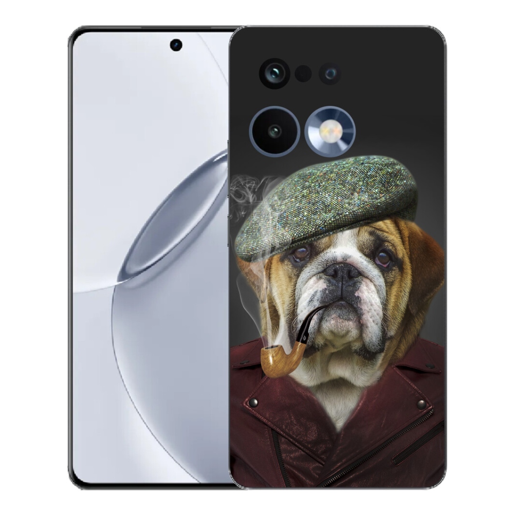 Gélový kryt mmCase na Realme 16 Pro+ - pes s fajkou