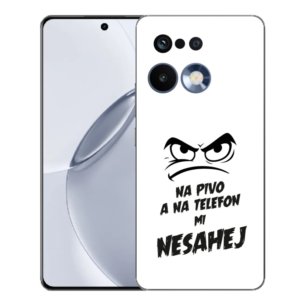 Gélový kryt mmCase na Realme 16 Pro+ - pivný motív 2 biele pozadie