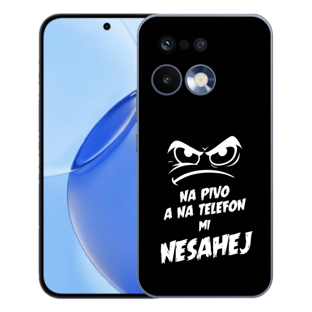 Gélový kryt mmCase na Realme 16 Pro - pivný motív 2 čierne pozadie