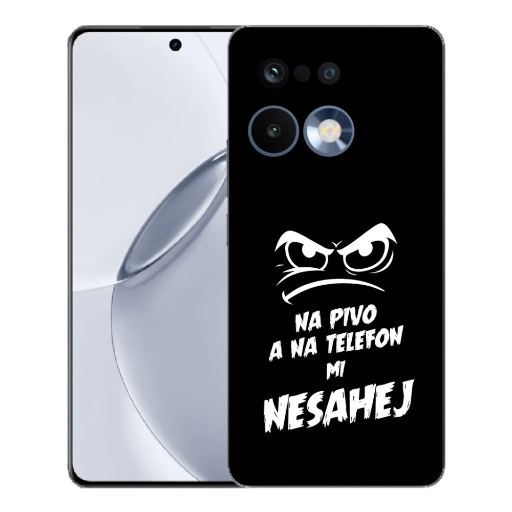 Gélový kryt mmCase na Realme 16 Pro+ - pivný motív 2 čierne pozadie
