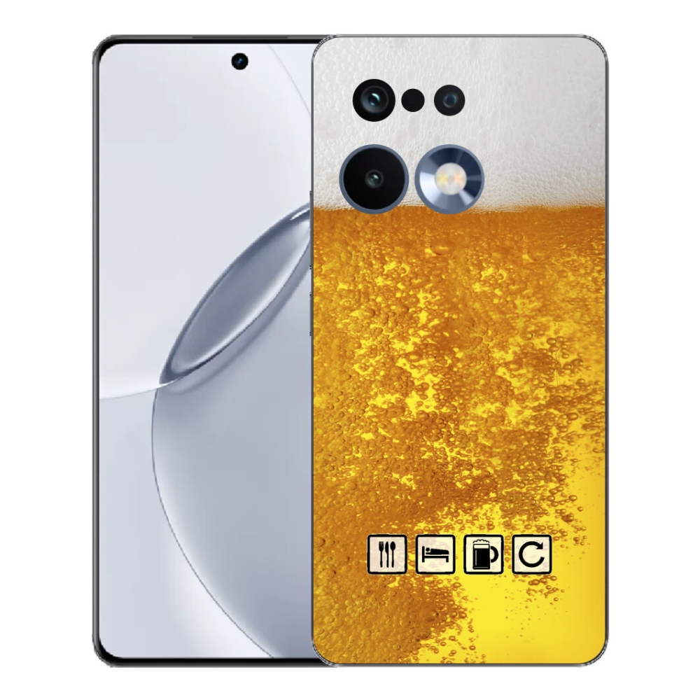 Gélový kryt mmCase na Realme 16 Pro+ - pivný motív 3