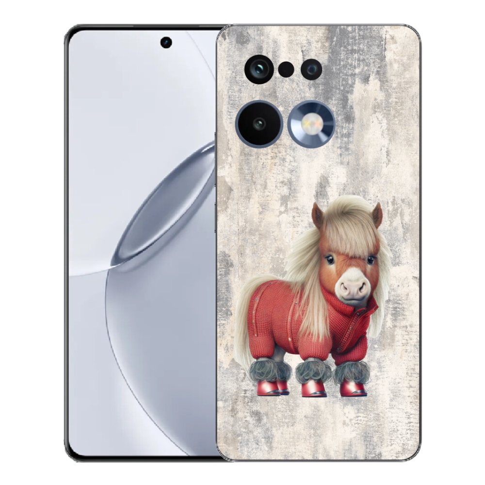 Gélový kryt mmCase na Realme 16 Pro+ - poník vo svetri