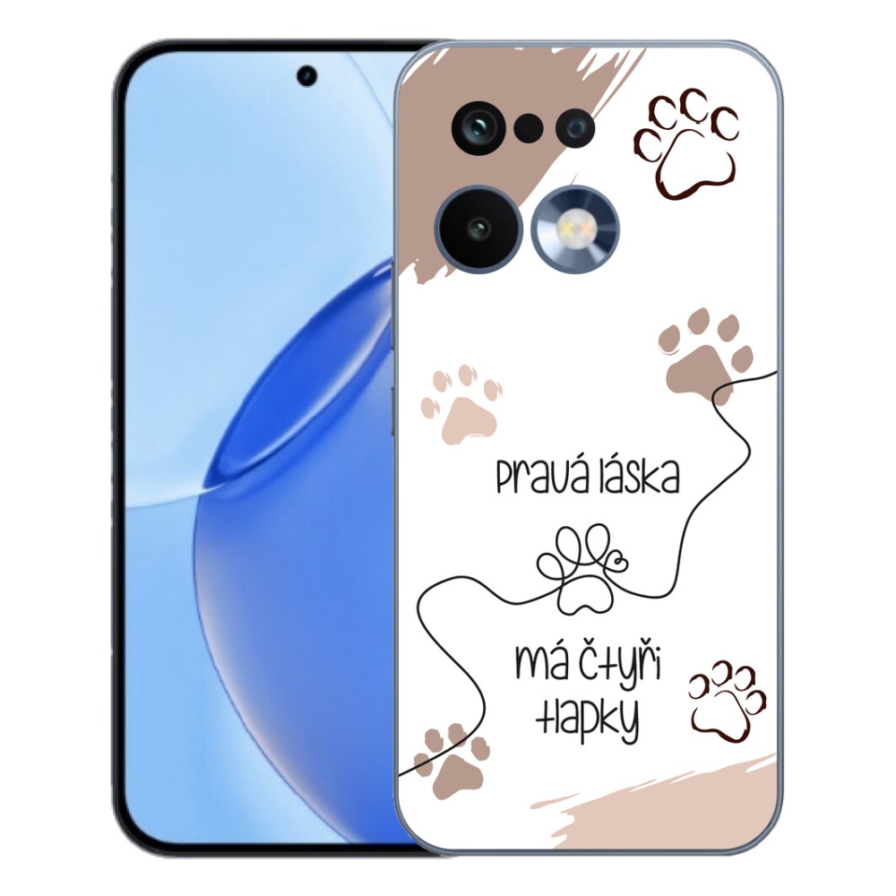 Gélový kryt mmCase na Realme 16 Pro - psí motív 1 biele pozadie