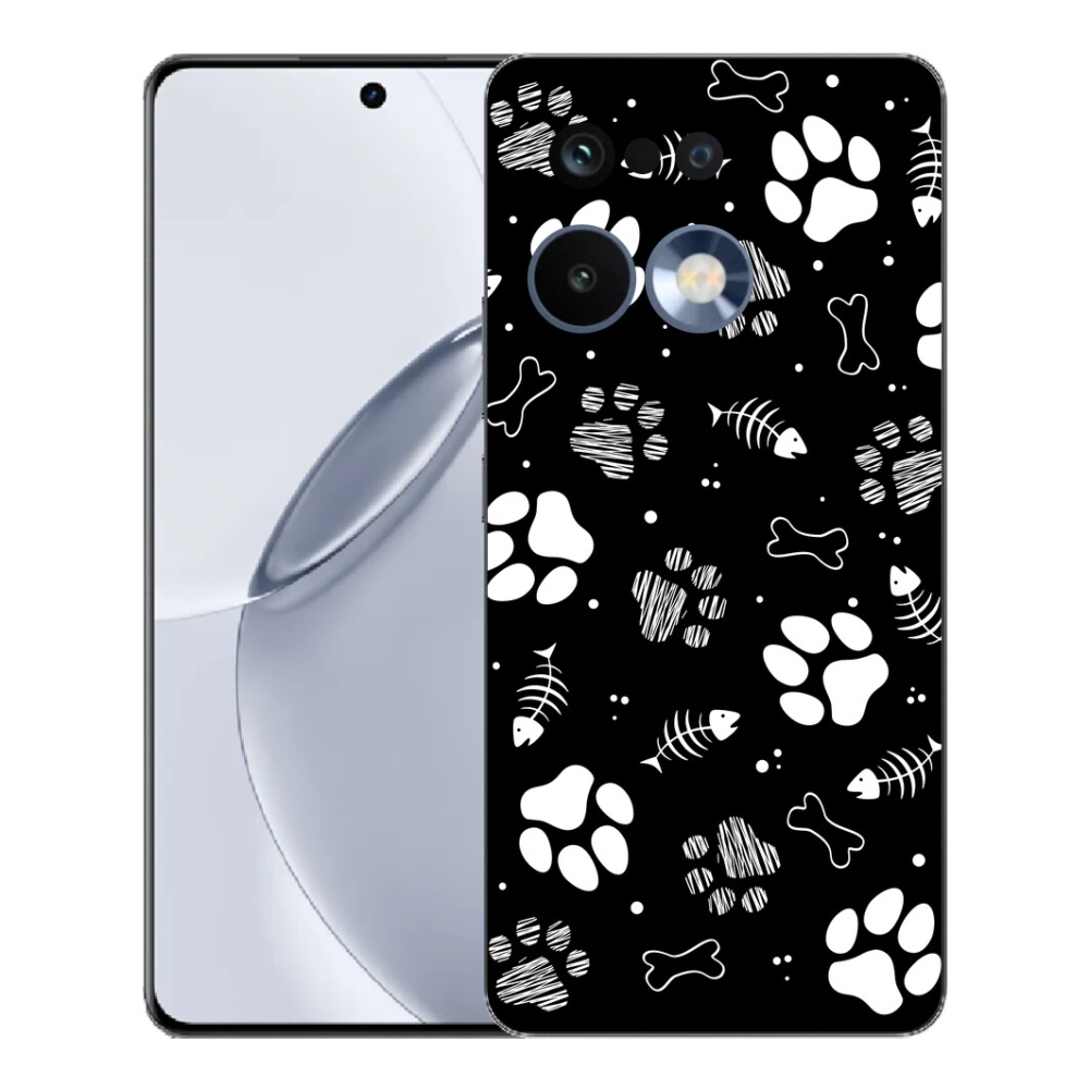 Gélový kryt mmCase na Realme 16 Pro+ - psie labky