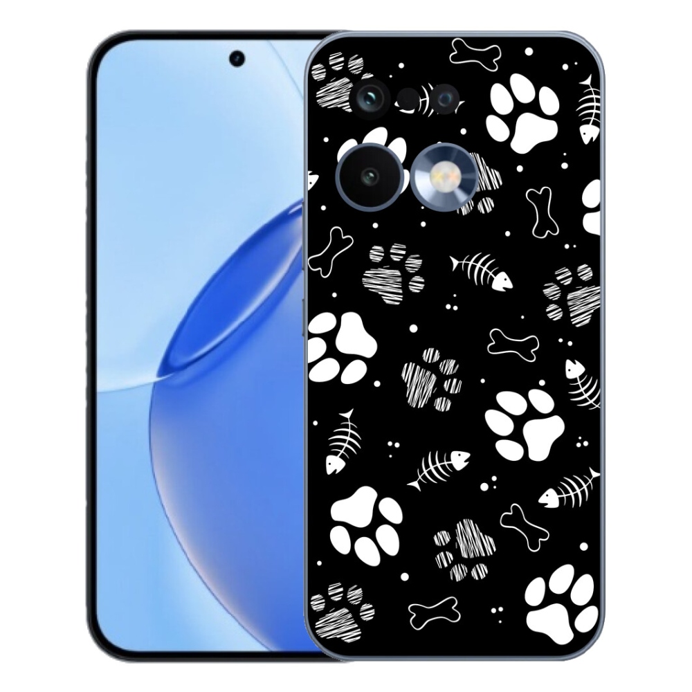 Gélový kryt mmCase na Realme 16 Pro - psie labky