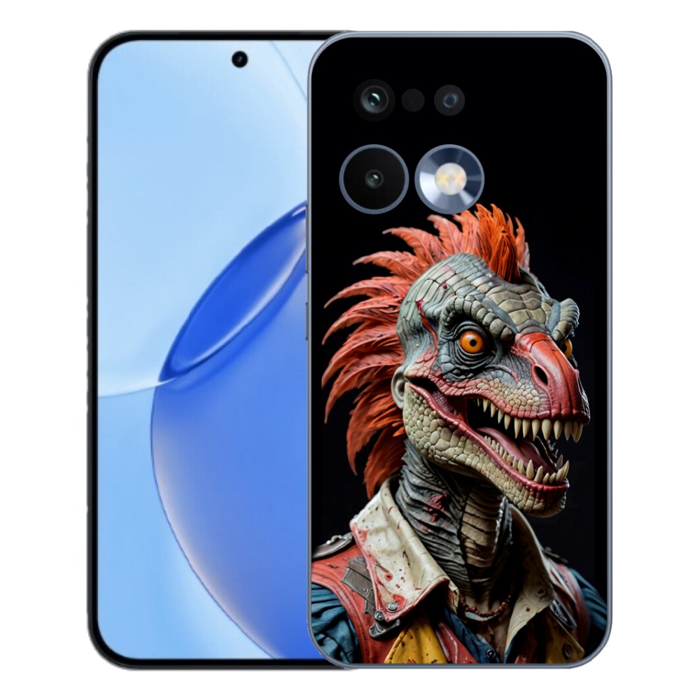 Gélový kryt mmCase na Realme 16 Pro - punk dinosaurus