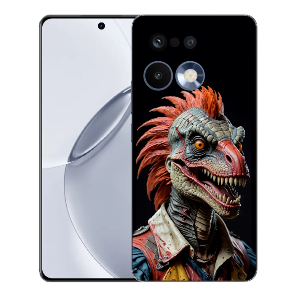 Gélový kryt mmCase na Realme 16 Pro+ - punk dinosaurus