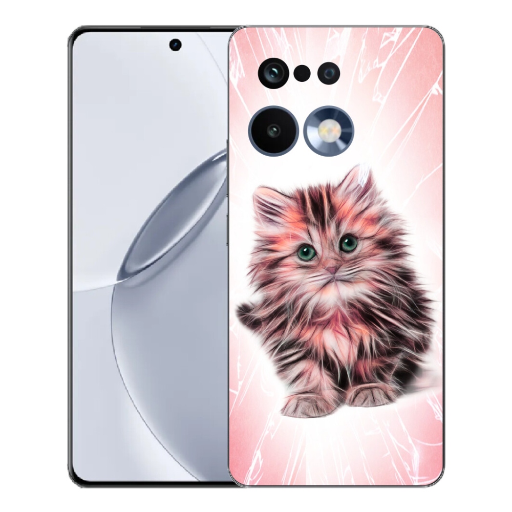 Gélový kryt mmCase na Realme 16 Pro+ - roztomilé mačiatko