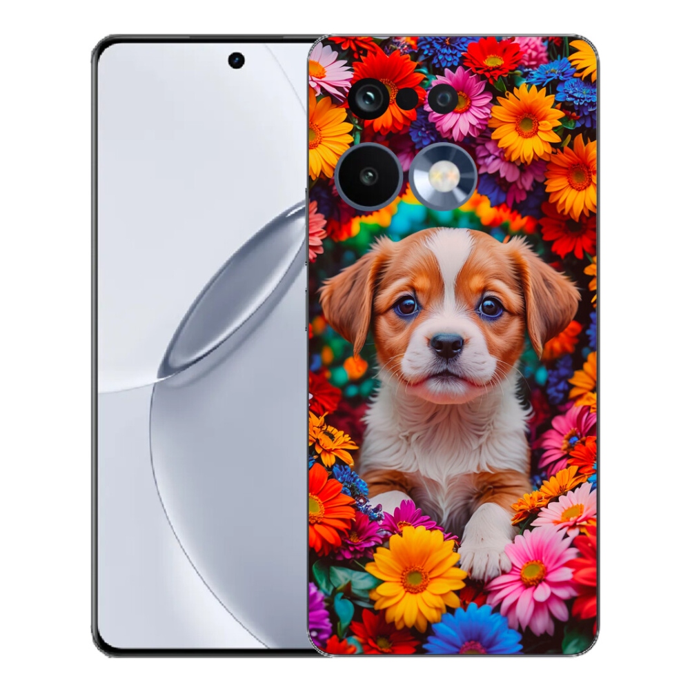 Gélový kryt mmCase na Realme 16 Pro+ - roztomilé šteňa
