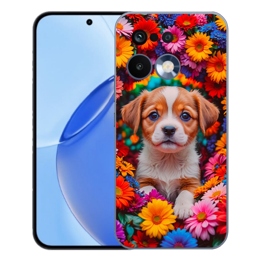 Gélový kryt mmCase na Realme 16 Pro - roztomilé šteňa