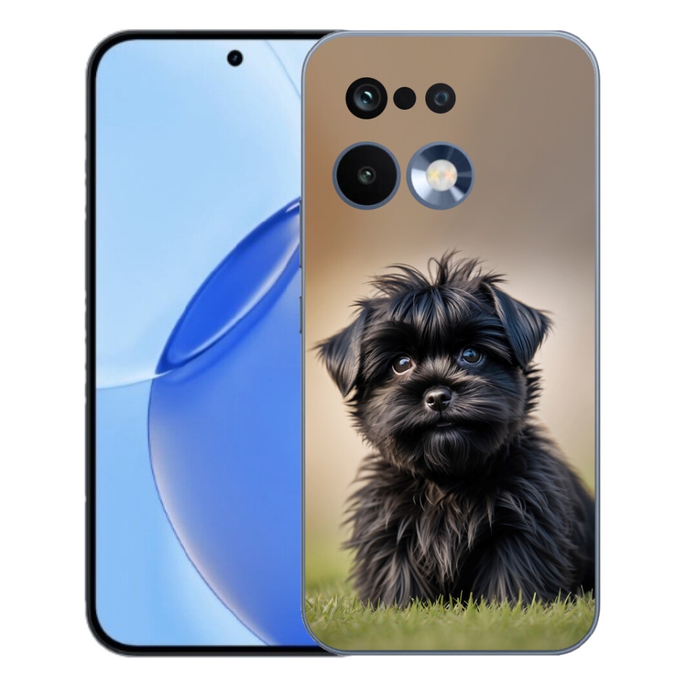 Gélový kryt mmCase na Realme 16 Pro - roztomilý čierny psík