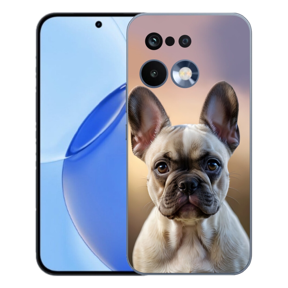 Gélový kryt mmCase na Realme 16 Pro - roztomilý francúzsky buldoček