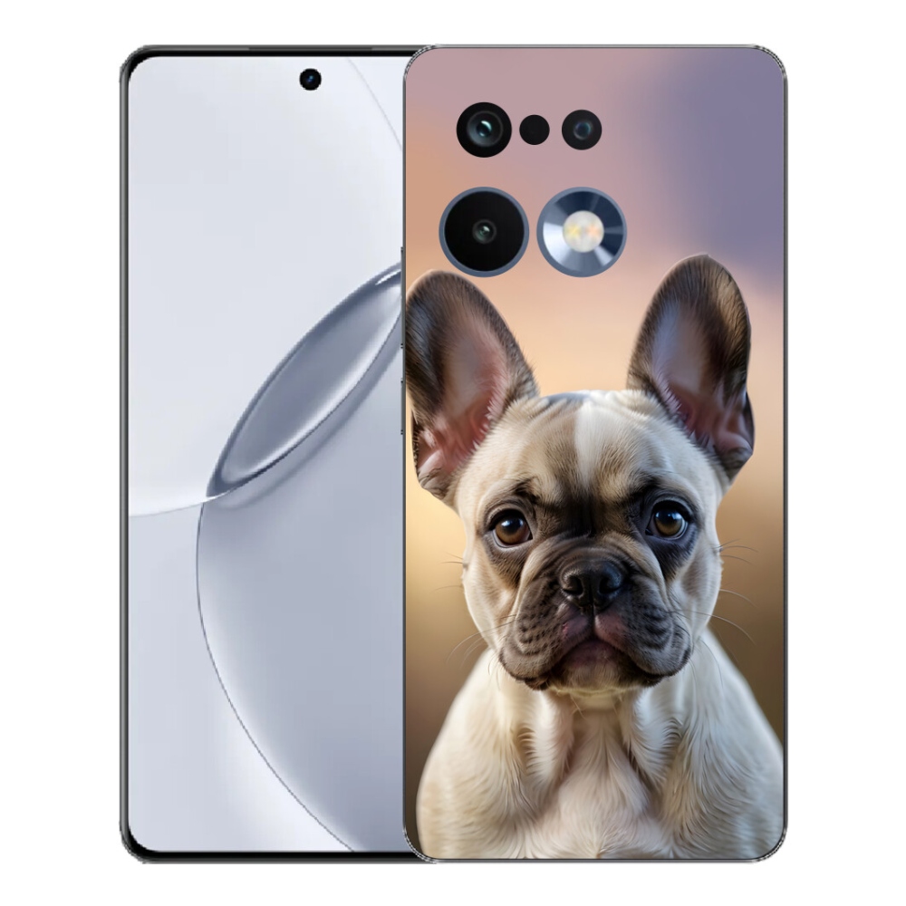 Gélový kryt mmCase na Realme 16 Pro+ - roztomilý francúzsky buldoček