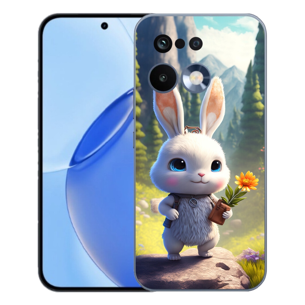 Gélový kryt mmCase na Realme 16 Pro - roztomilý zajačik