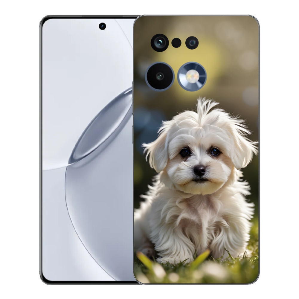 Gélový kryt mmCase na Realme 16 Pro+ - roztomilý maltézsky psík