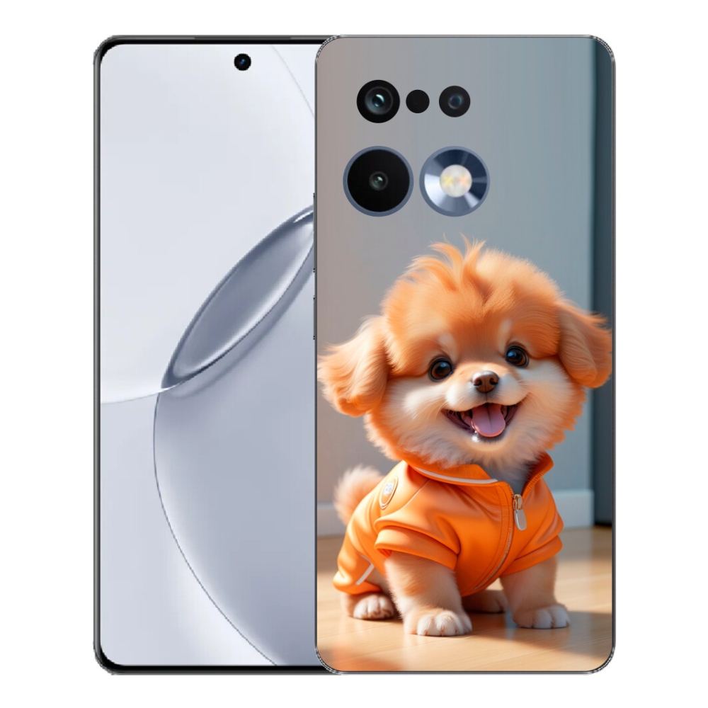 Gélový kryt mmCase na Realme 16 Pro+ - roztomilý pomeranian v mikine