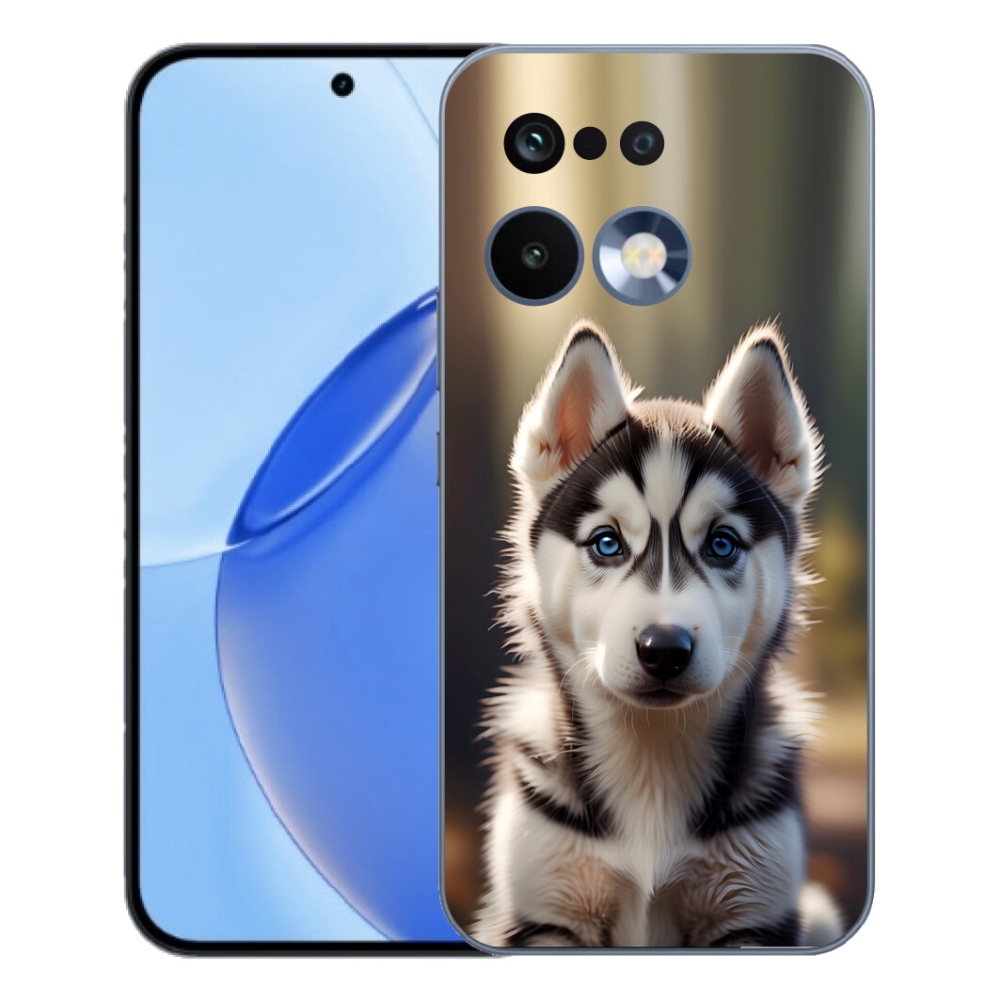 Gélový kryt mmCase na Realme 16 Pro - roztomilý sibírsky husky