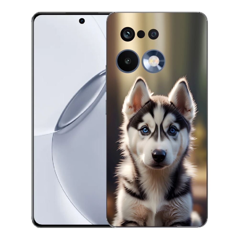 Gélový kryt mmCase na Realme 16 Pro+ - roztomilý sibírsky husky