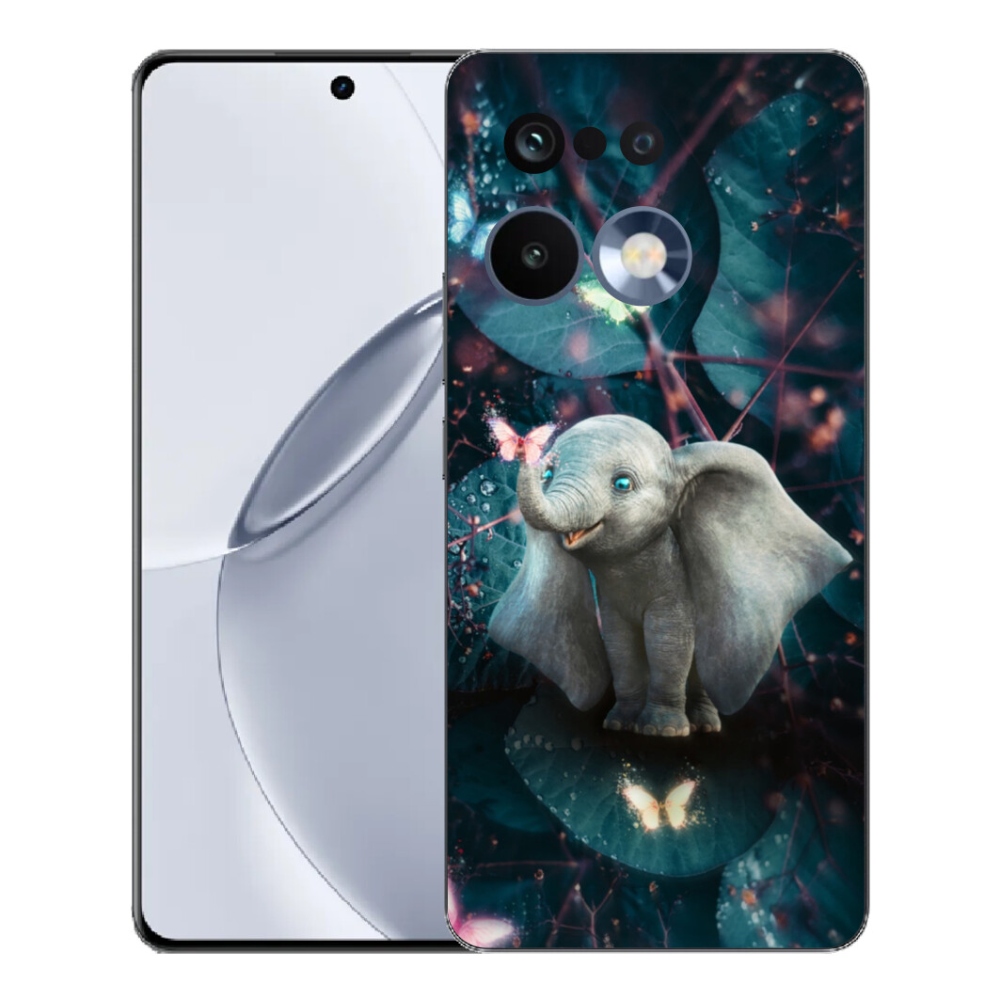 Gélový kryt mmCase na Realme 16 Pro+ - roztomilý slon