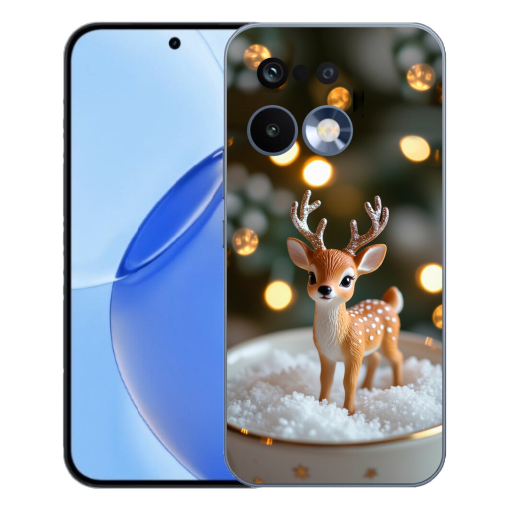 Gélový kryt mmCase na Realme 16 Pro - roztomilý vianočný jeleň