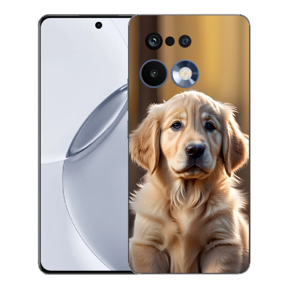 Gélový kryt mmCase na Realme 16 Pro+ - roztomilý zlatý retriever