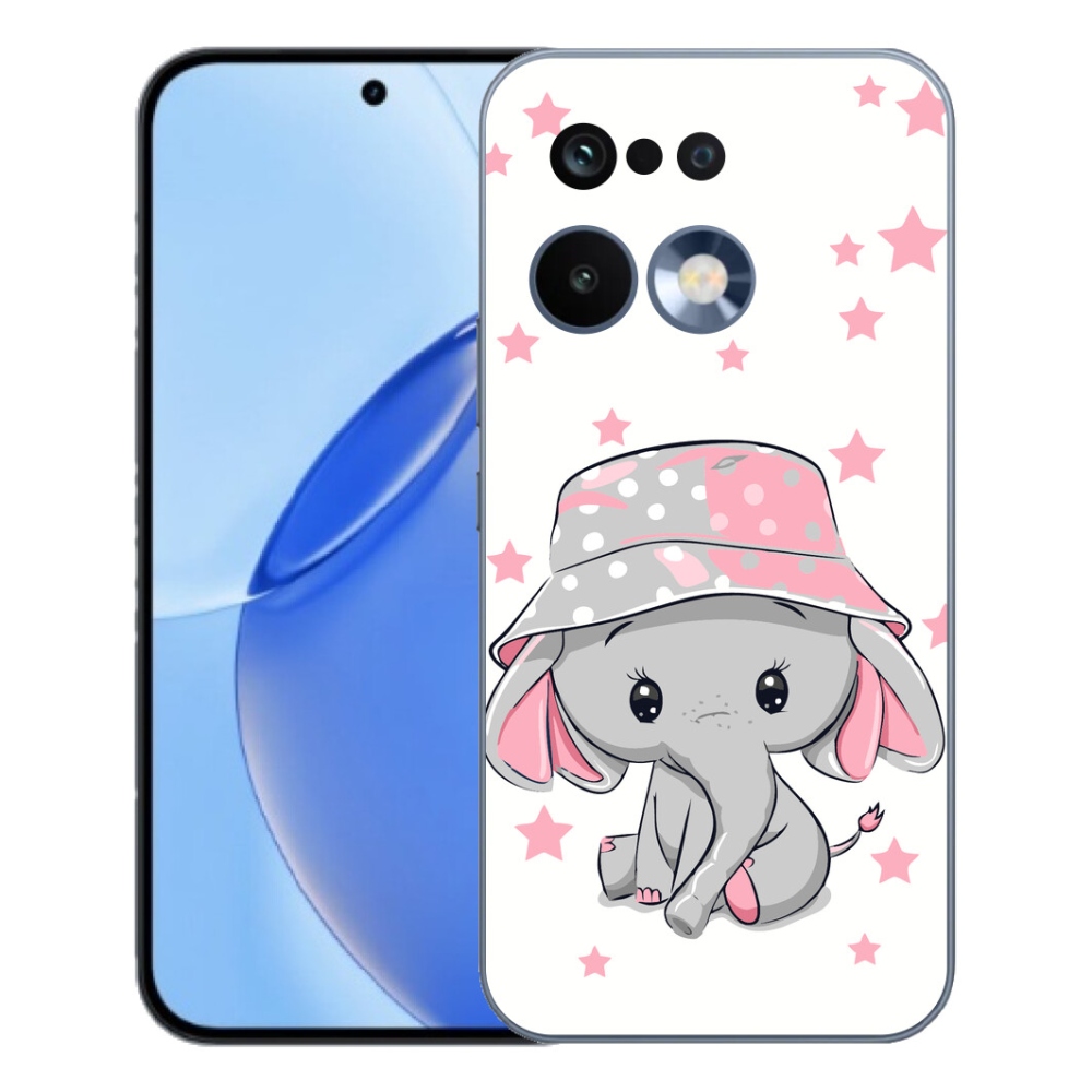 Gélový kryt mmCase na Realme 16 Pro - ružový slon