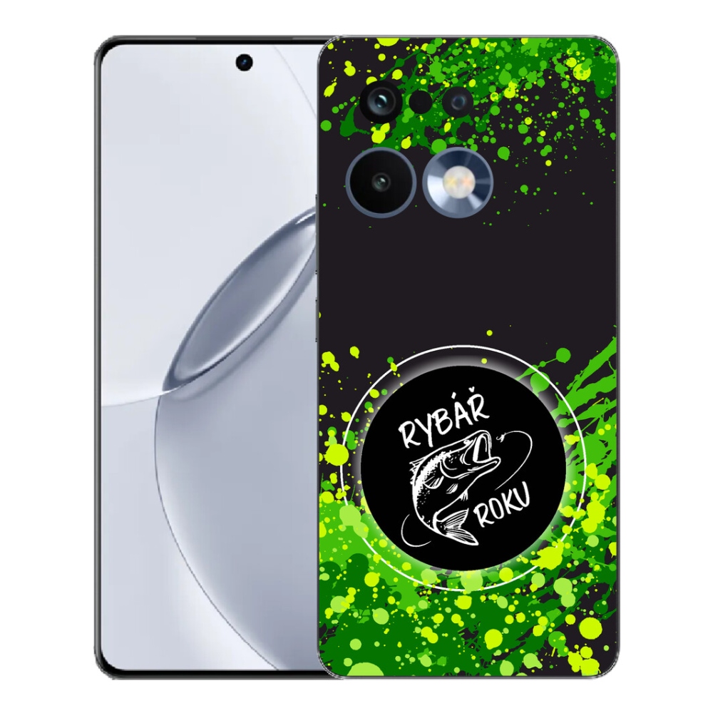 Gélový kryt mmCase na Realme 16 Pro+ - rybár roku čierne pozadie