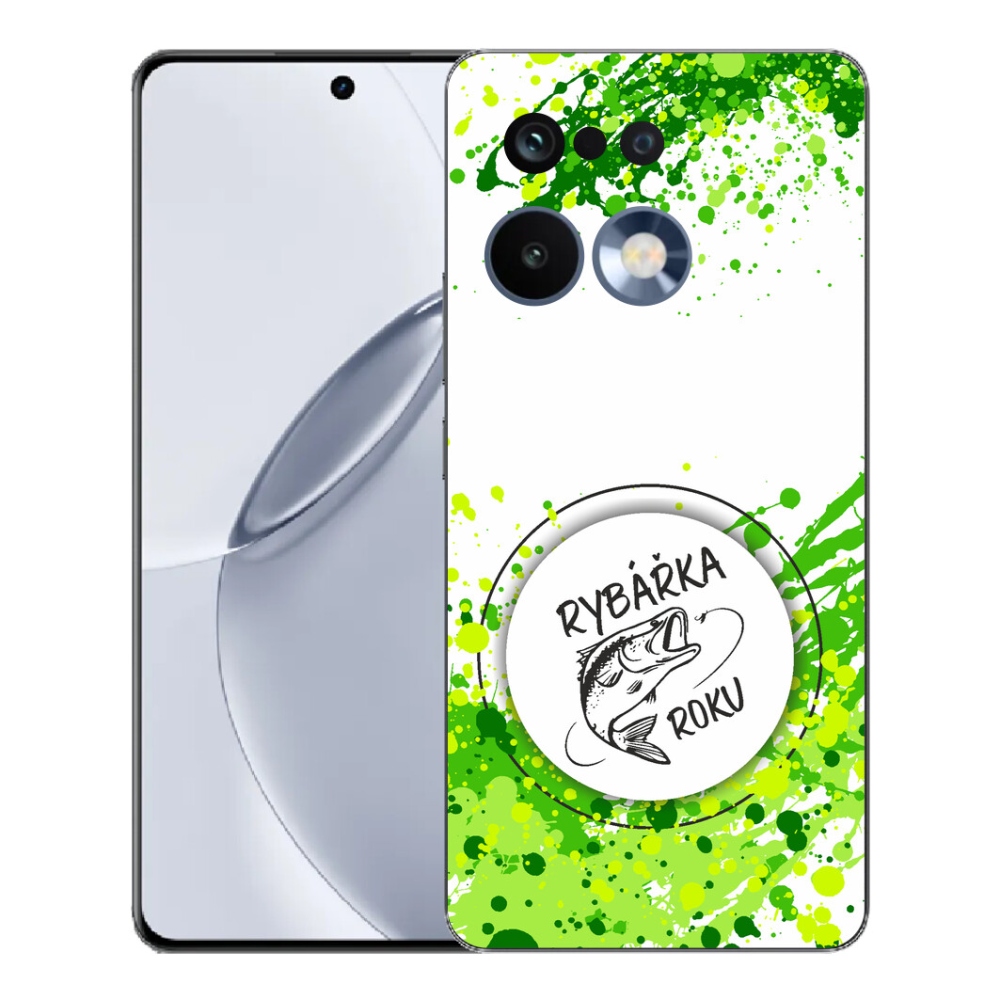 Gélový kryt mmCase na Realme 16 Pro+ - rybárka roka biele pozadie