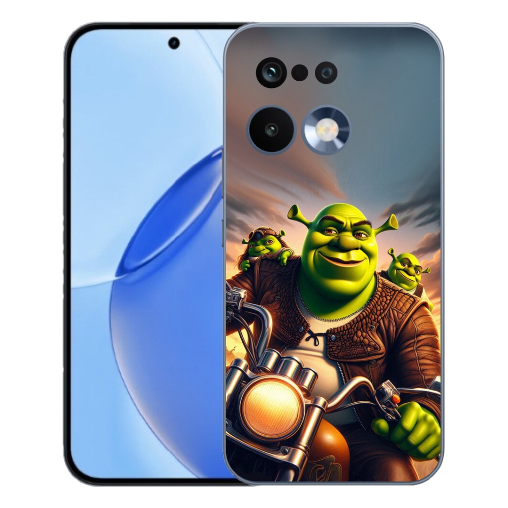 Gélový kryt mmCase na Realme 16 Pro - zhrek na motorke