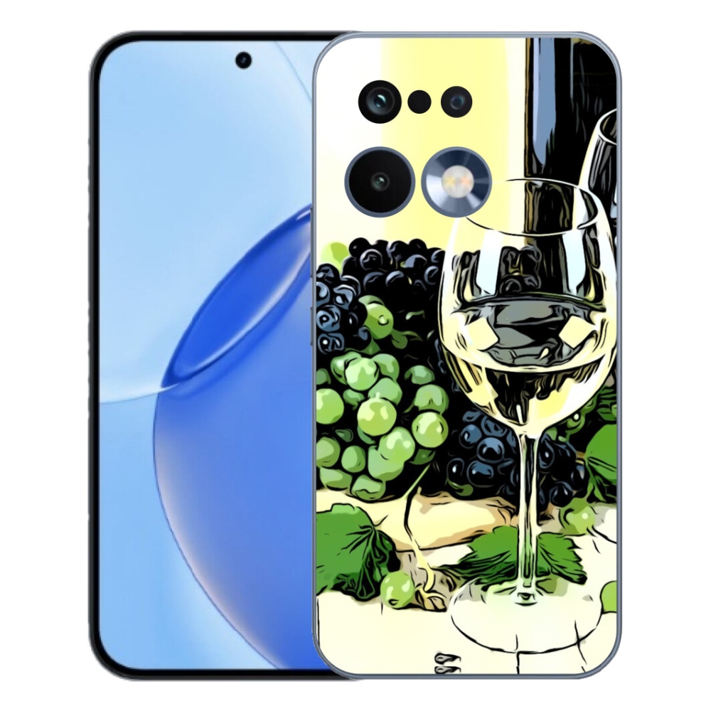 Gélový kryt mmCase na Realme 16 Pro - pohár vína
