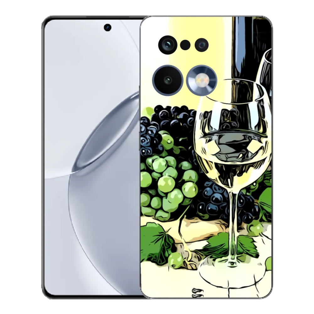 Gélový kryt mmCase na Realme 16 Pro+ - pohár vína