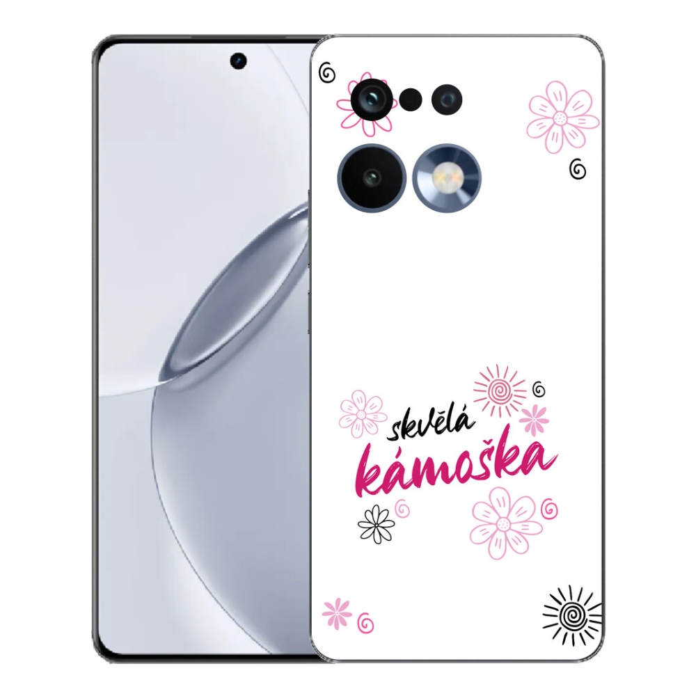 Gélový kryt mmCase na Realme 16 Pro+ - skvelá kamoška biele pozadie