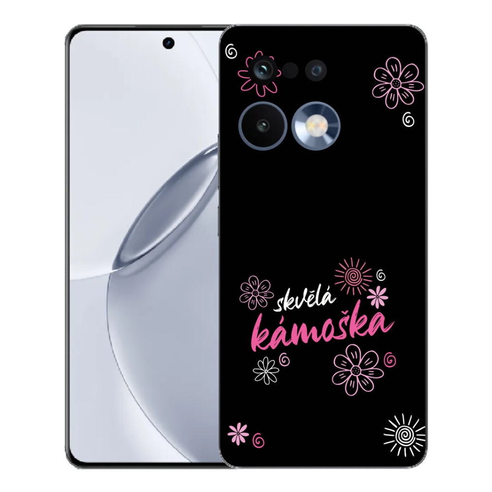 Gélový kryt mmCase na Realme 16 Pro+ - skvelá kamoška čierne pozadie