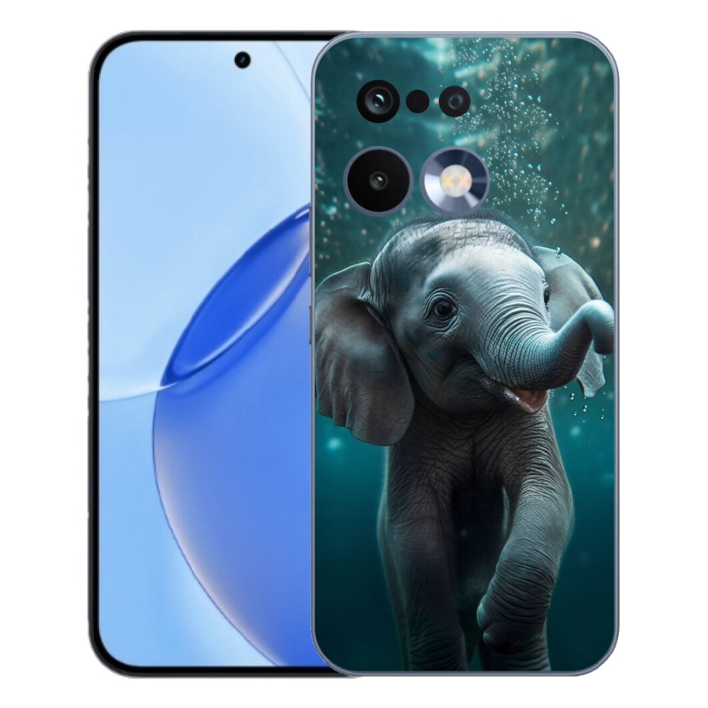 Gélový kryt mmCase na Realme 16 Pro - sloník pod vodou