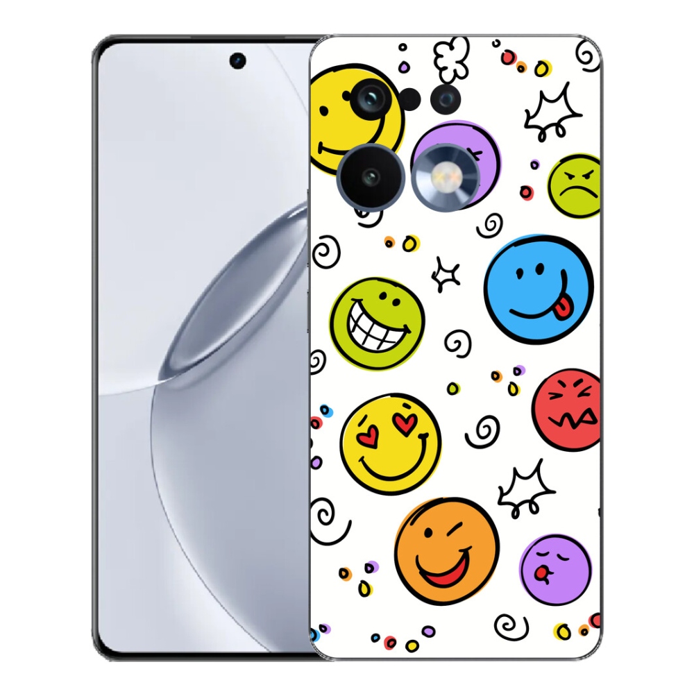 Gélový kryt mmCase na Realme 16 Pro+ - smajlíci