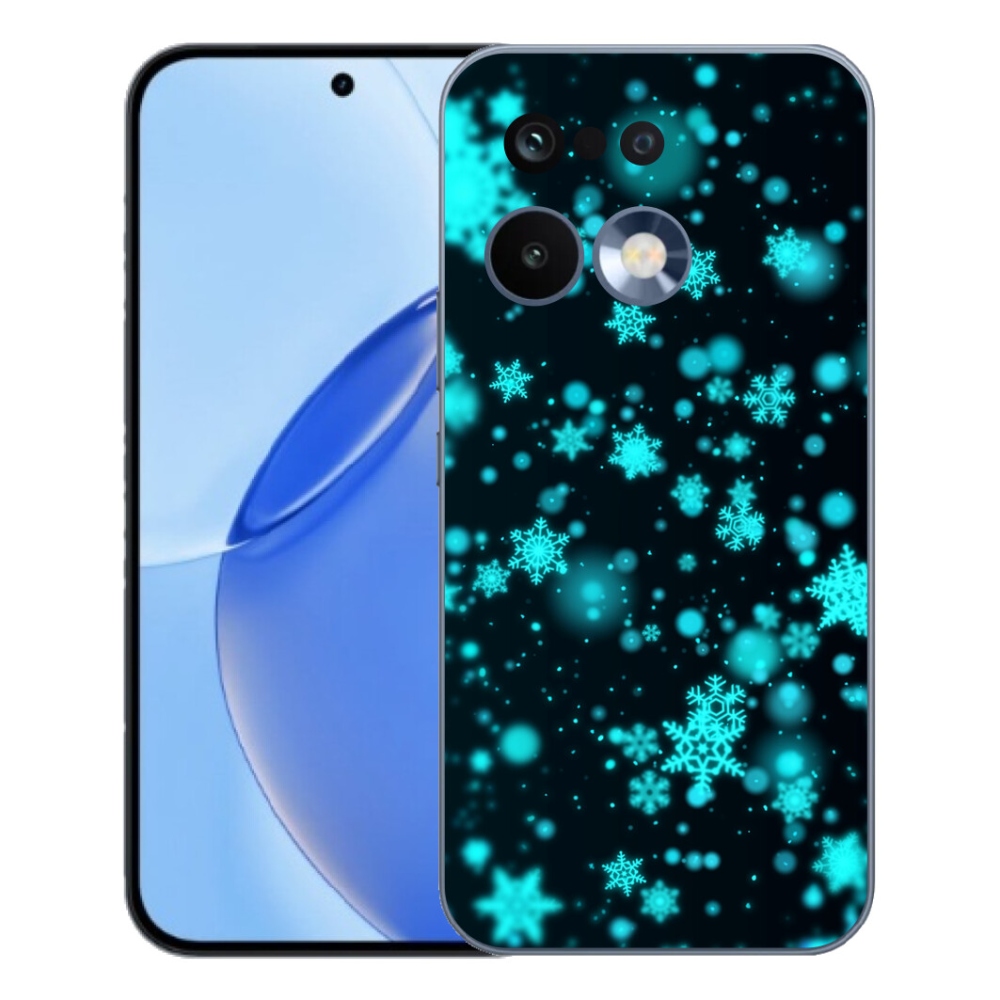 Gélový kryt mmCase na Realme 16 Pro - snehové vločky 1