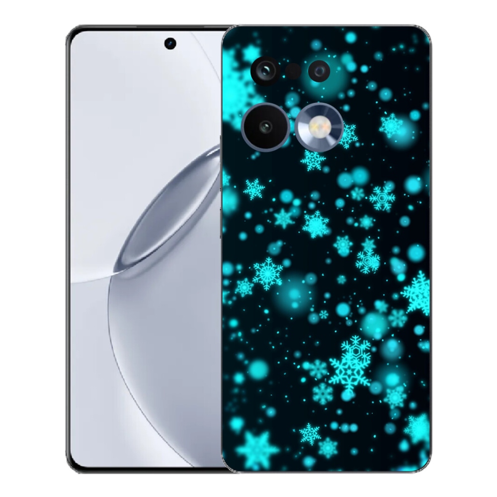 Gélový kryt mmCase na Realme 16 Pro+ - snehové vločky 1