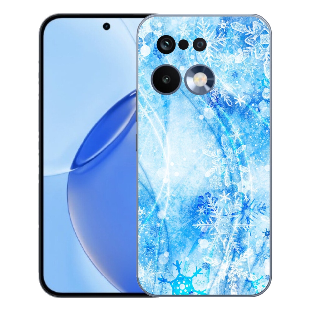 Gélový kryt mmCase na Realme 16 Pro - snehové vločky