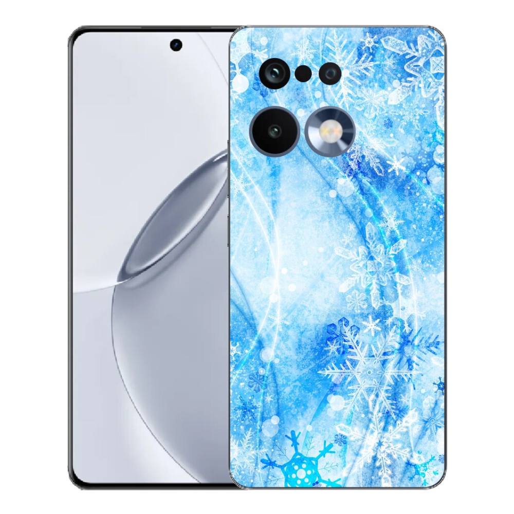 Gélový kryt mmCase na Realme 16 Pro+ - snehové vločky