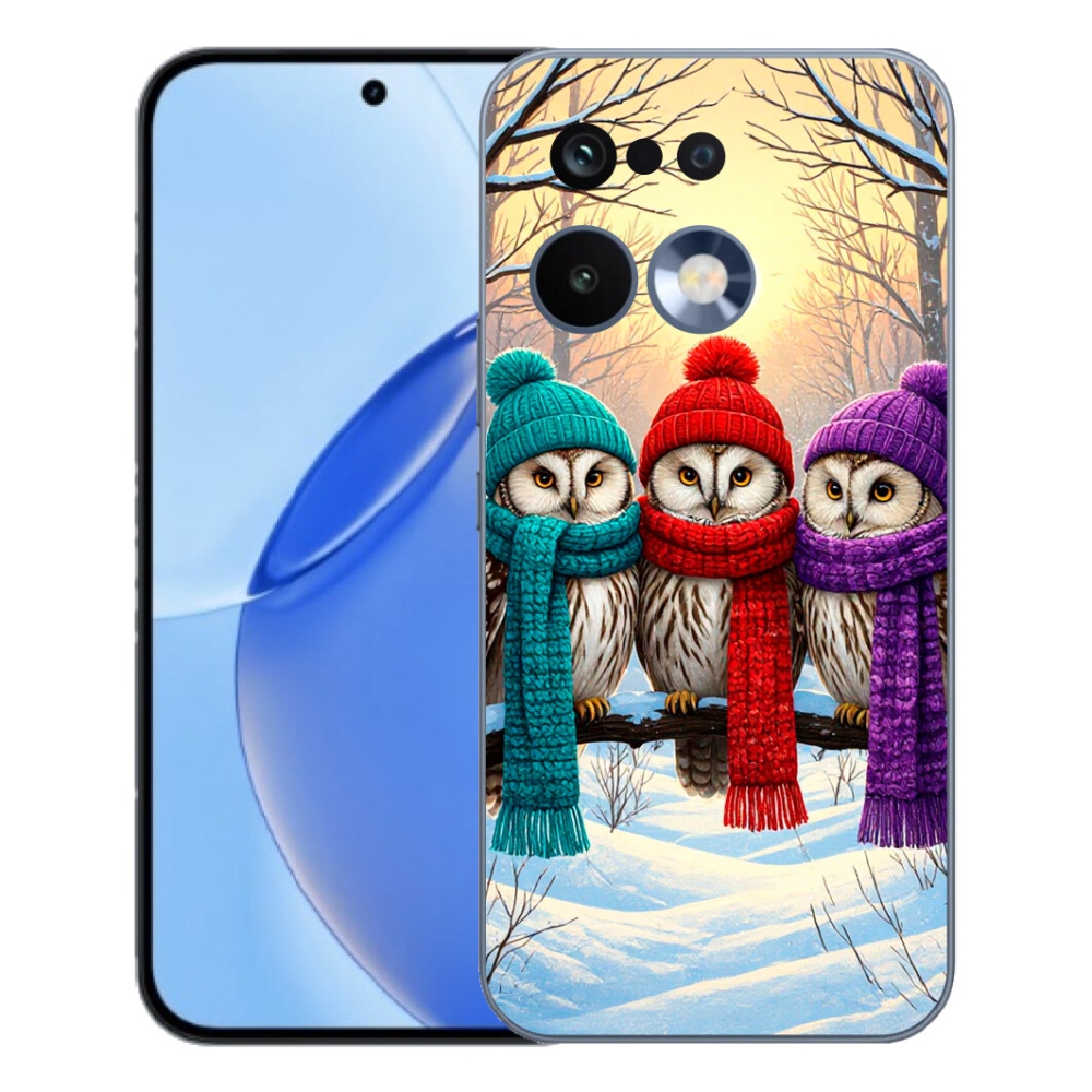 Gélový kryt mmCase na Realme 16 Pro - soví priatelia