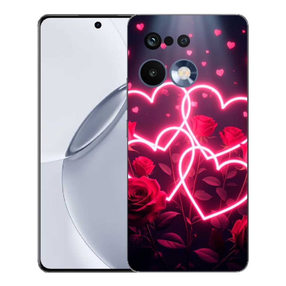 Gélový kryt mmCase na Realme 16 Pro+ - srdce lásky