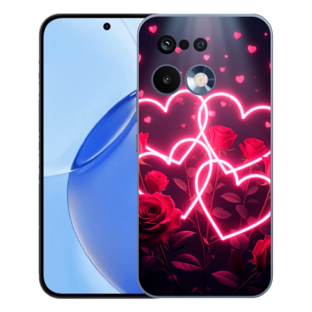 Gélový kryt mmCase na Realme 16 Pro - srdce lásky