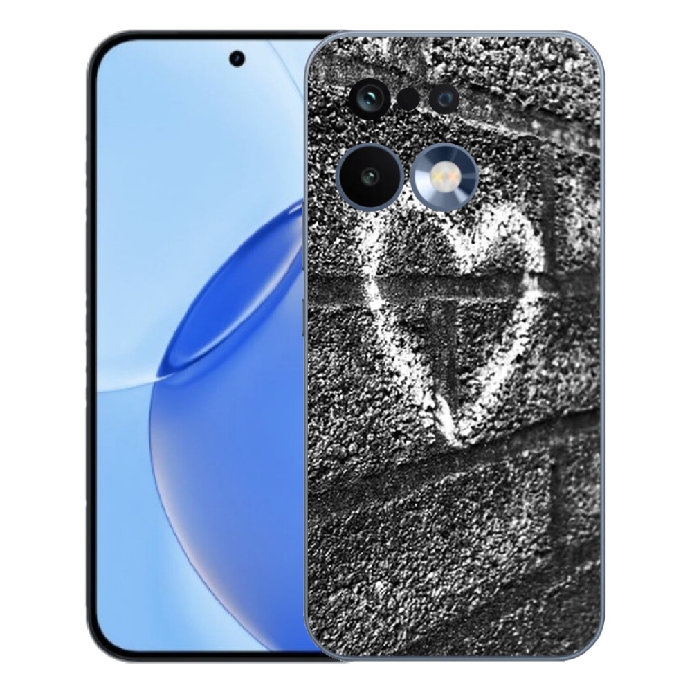 Gélový kryt mmCase na Realme 16 Pro - srdce na stene