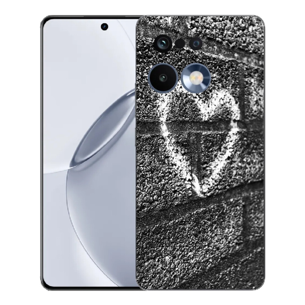 Gélový kryt mmCase na Realme 16 Pro+ - srdce na stene