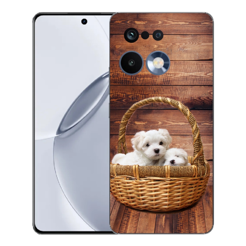 Gélový kryt mmCase na Realme 16 Pro+ - šteniatka